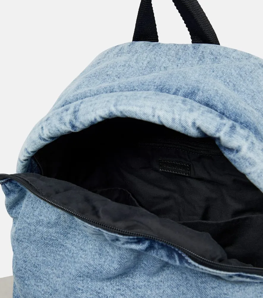 Balenciaga Padded denim backpack