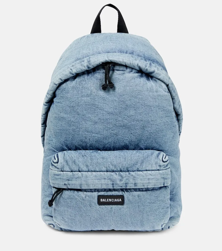 Balenciaga Padded denim backpack