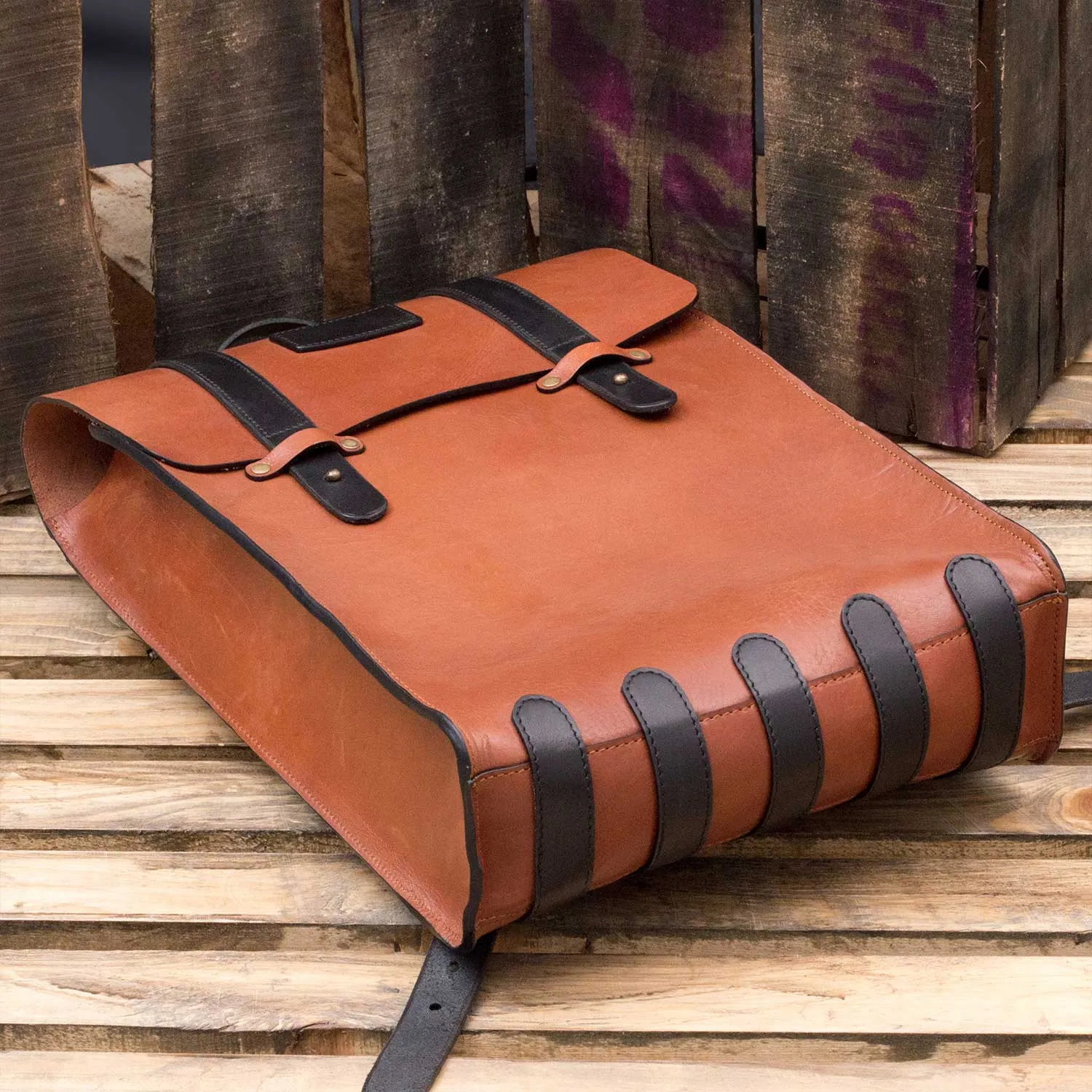 Banjosa Everyday Vintage Leather Backpack