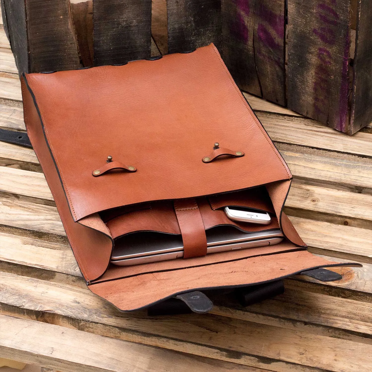 Banjosa Everyday Vintage Leather Backpack