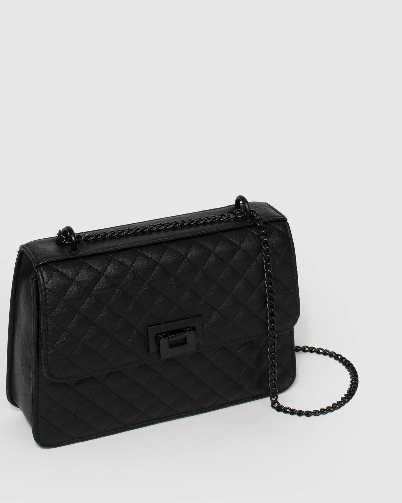 Black Adie Quilt Crossbody Bag