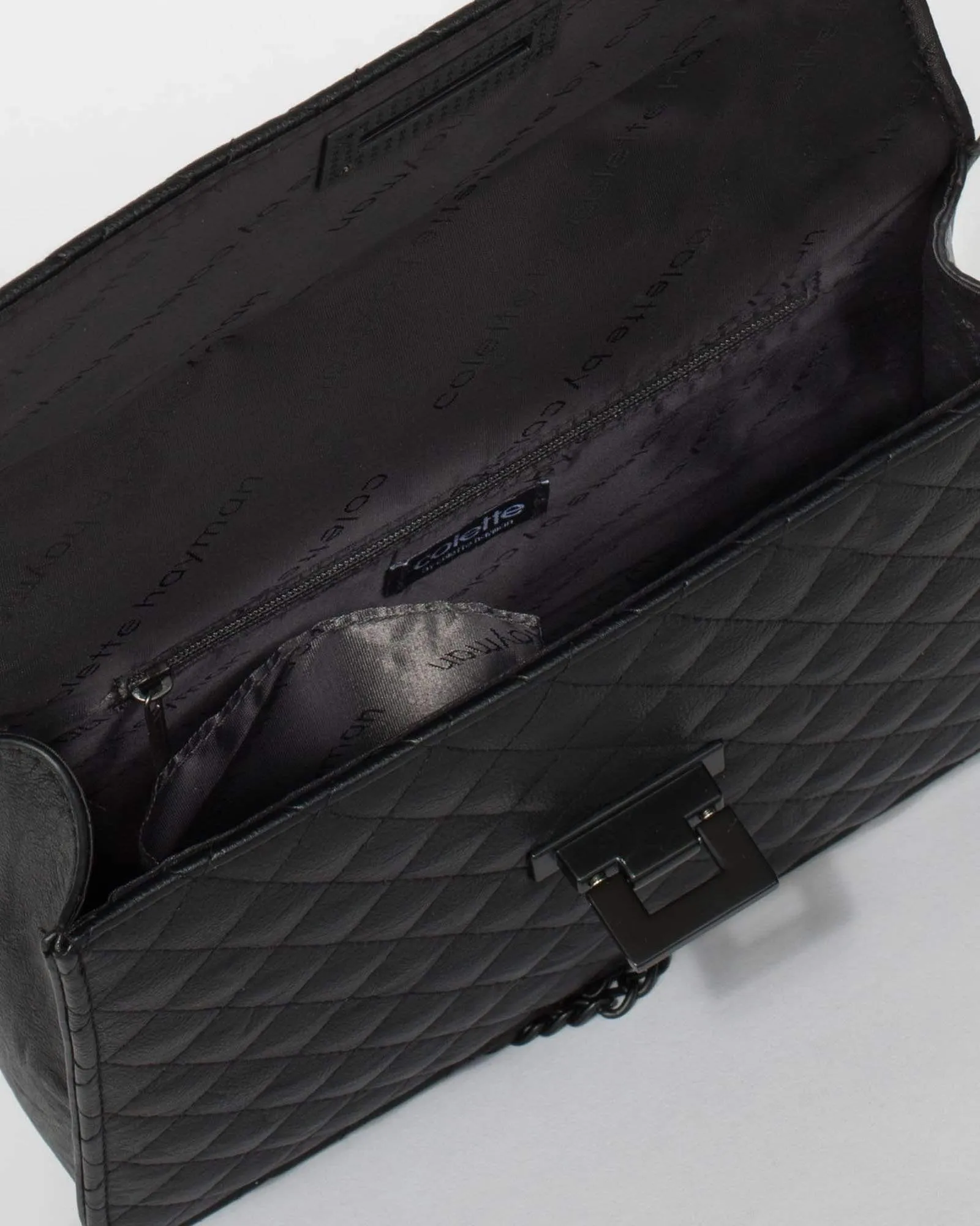Black Adie Quilt Crossbody Bag