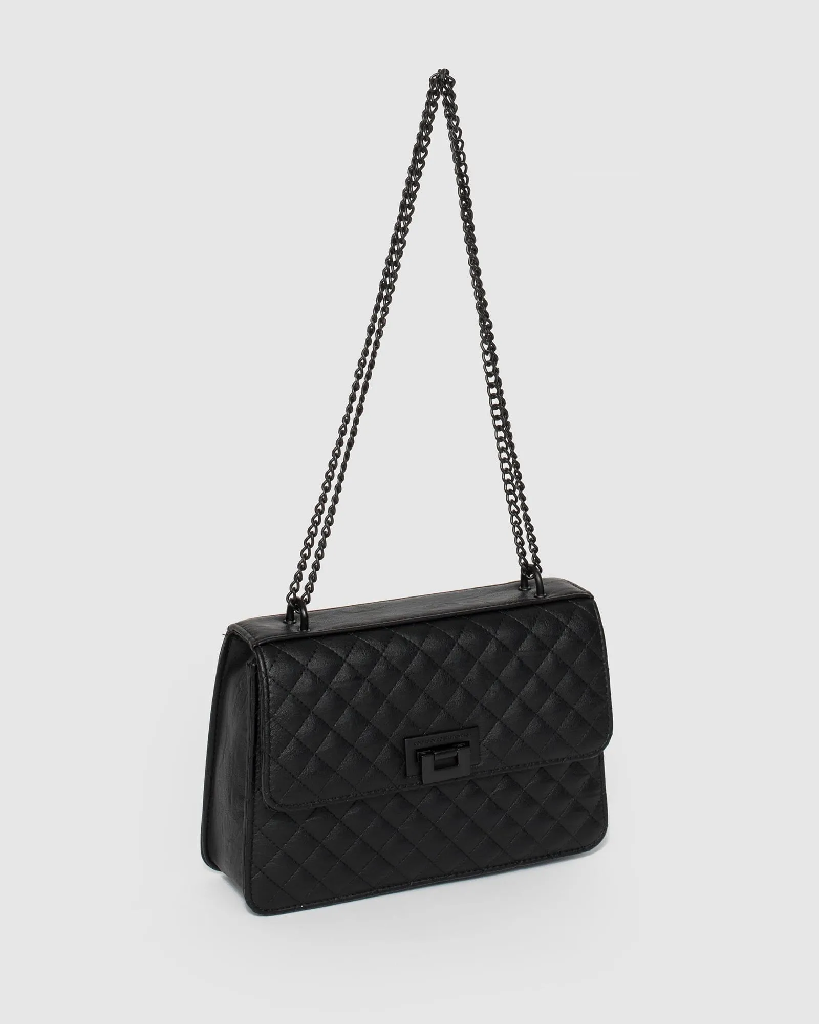 Black Adie Quilt Crossbody Bag