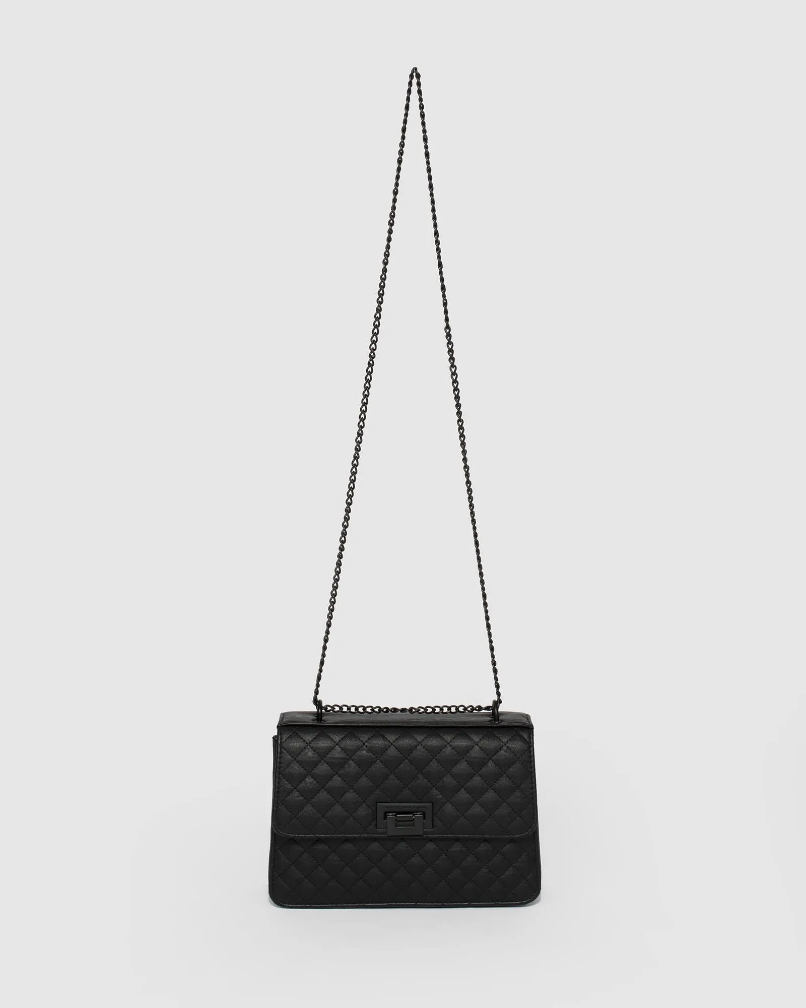 Black Adie Quilt Crossbody Bag