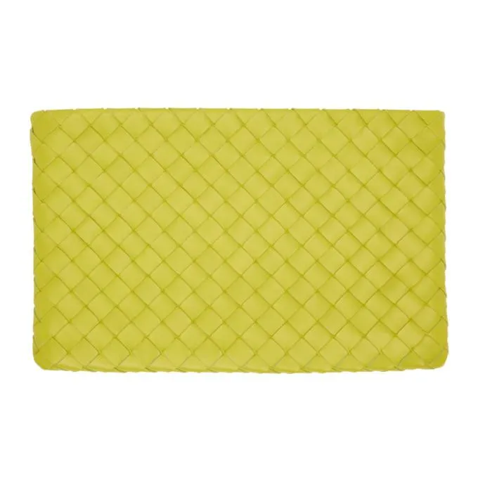 Bottega Veneta Green Large Intrecciato Pouch