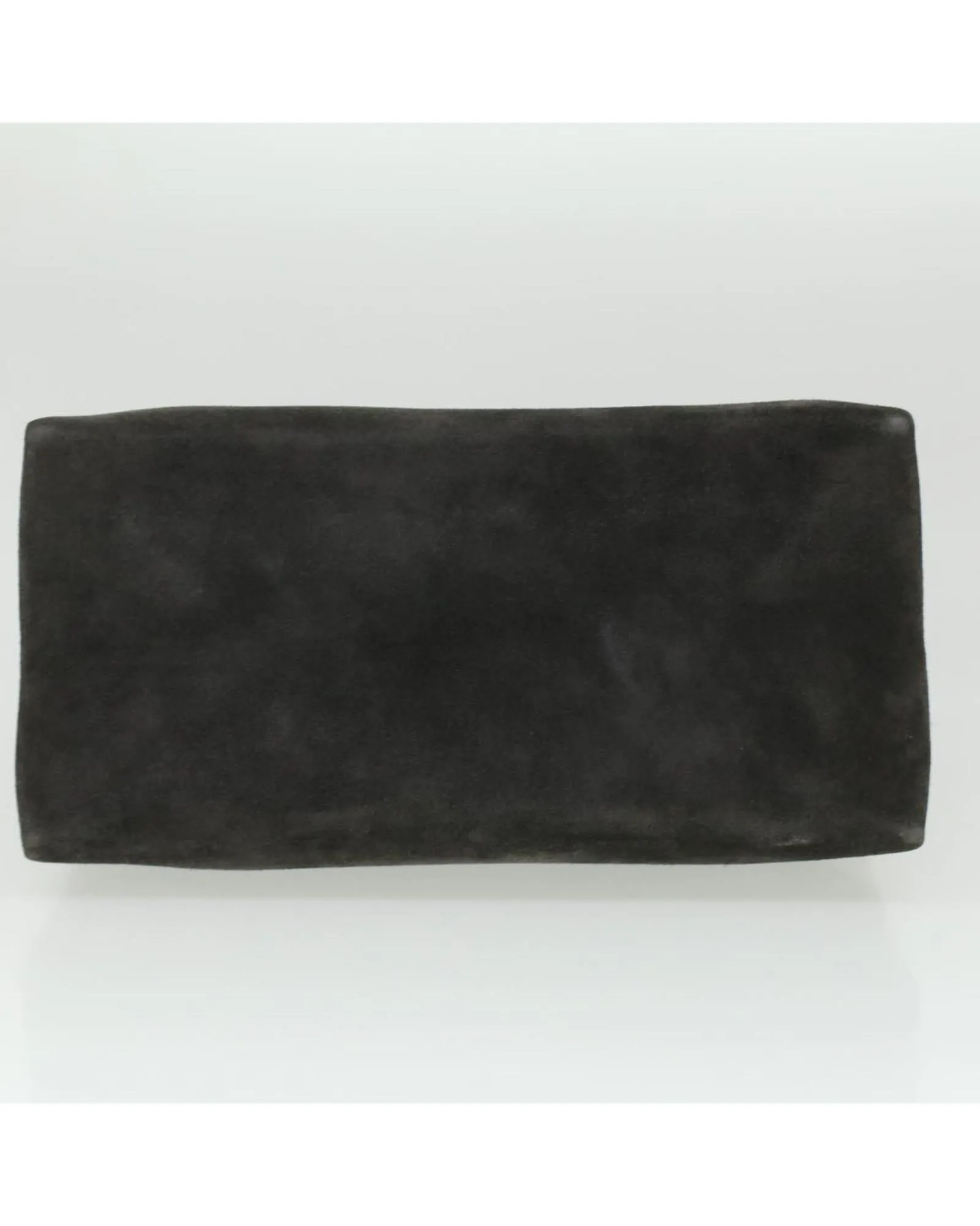 CELINE Suede Flap Bag BeigeBrown
