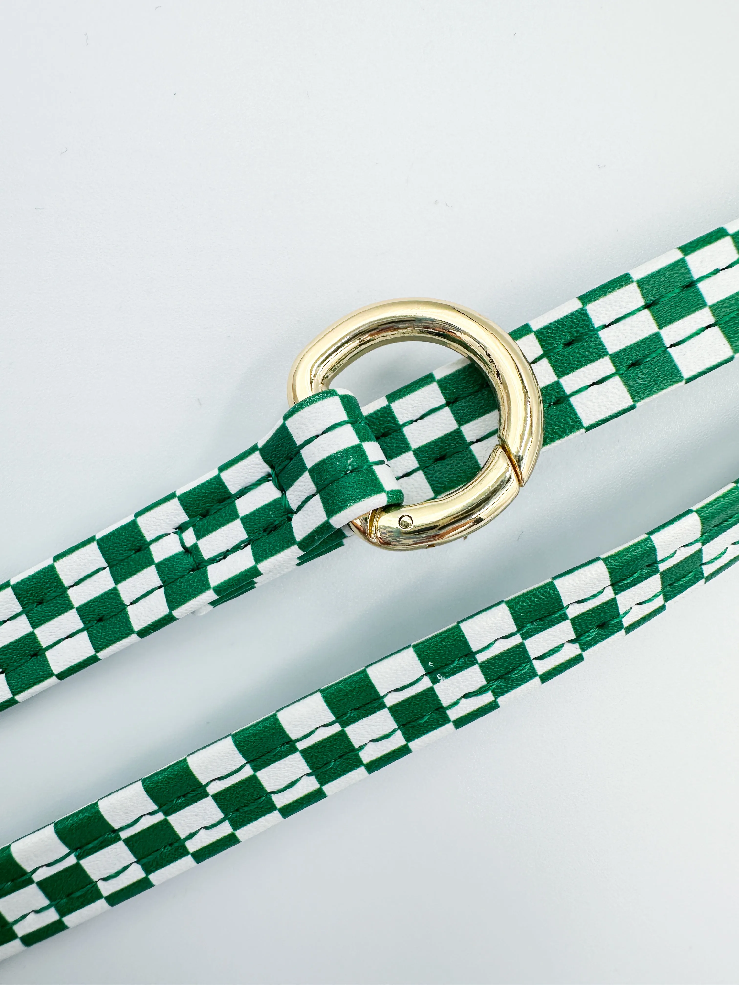 Green Checkered Phone Strap   Universal Hitch - FINAL SALE