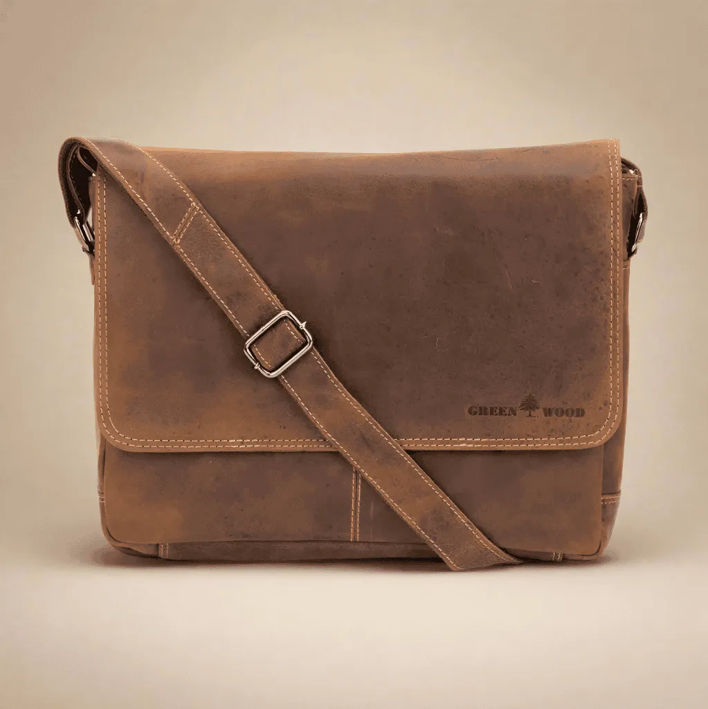Leather Messenger Bag Sandal