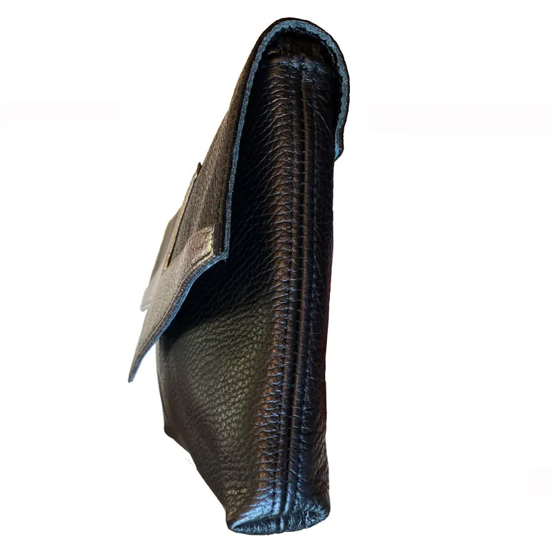 Lightning Bolt Bag - Black with Silver