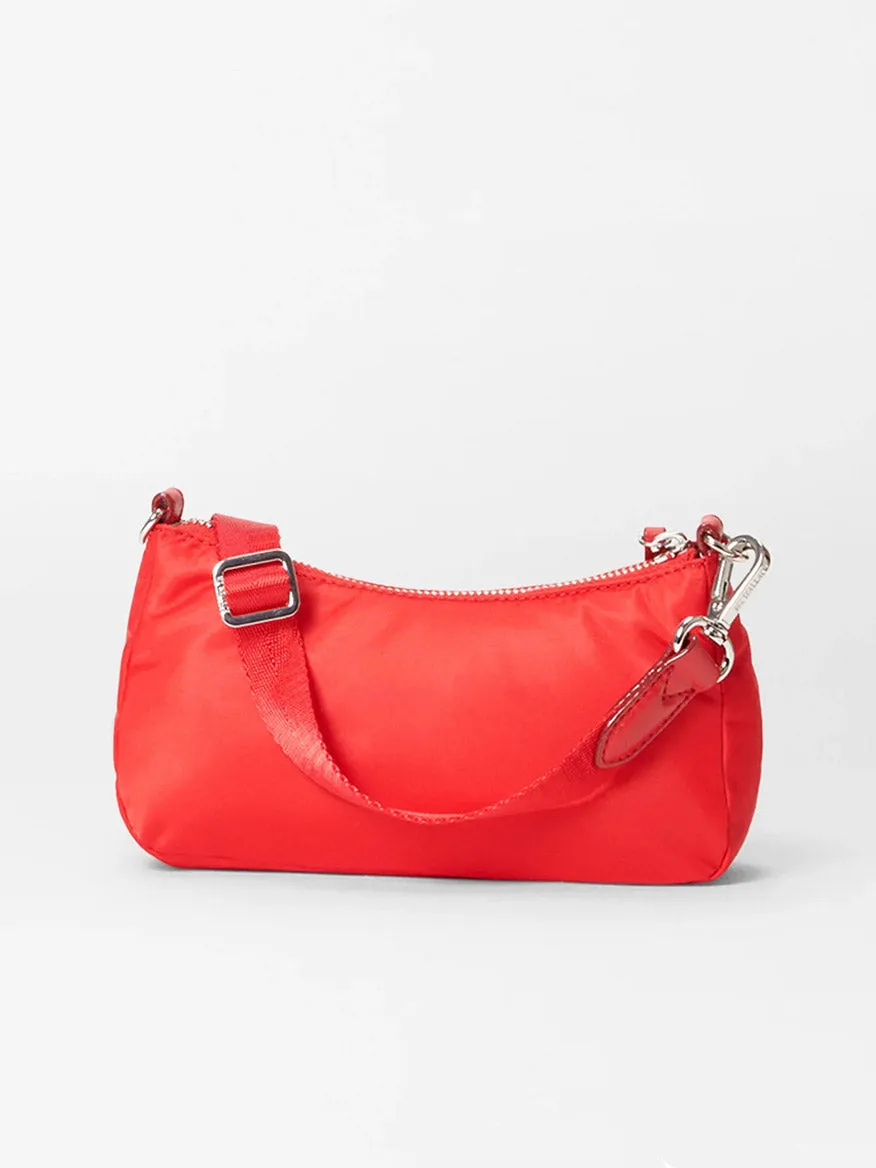 MZ Wallace Mini Chelsea Shoulder in Bright Cherry Bedford