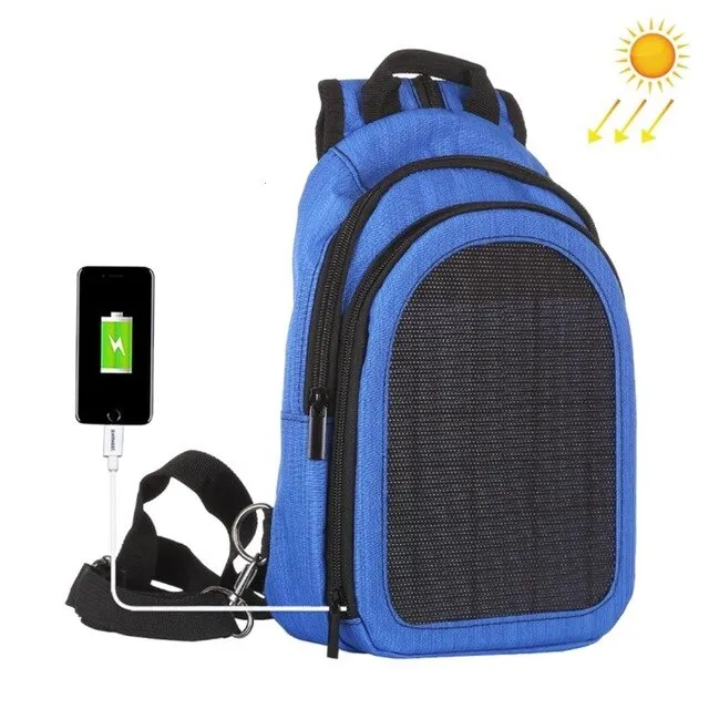 Pawaca Anti Thief Travel Backpack Solar Energy Charging Backpack For Women Men Convenient USB Charge Slanted Zipper PVC Backpack