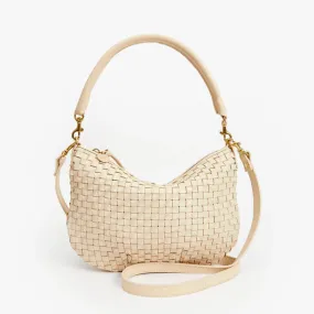 Petit Moyen Messenger (Woven Checker Cream)