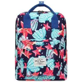 Shell Prints Backpacks Travel Student School Bag for Girls Boys Teens