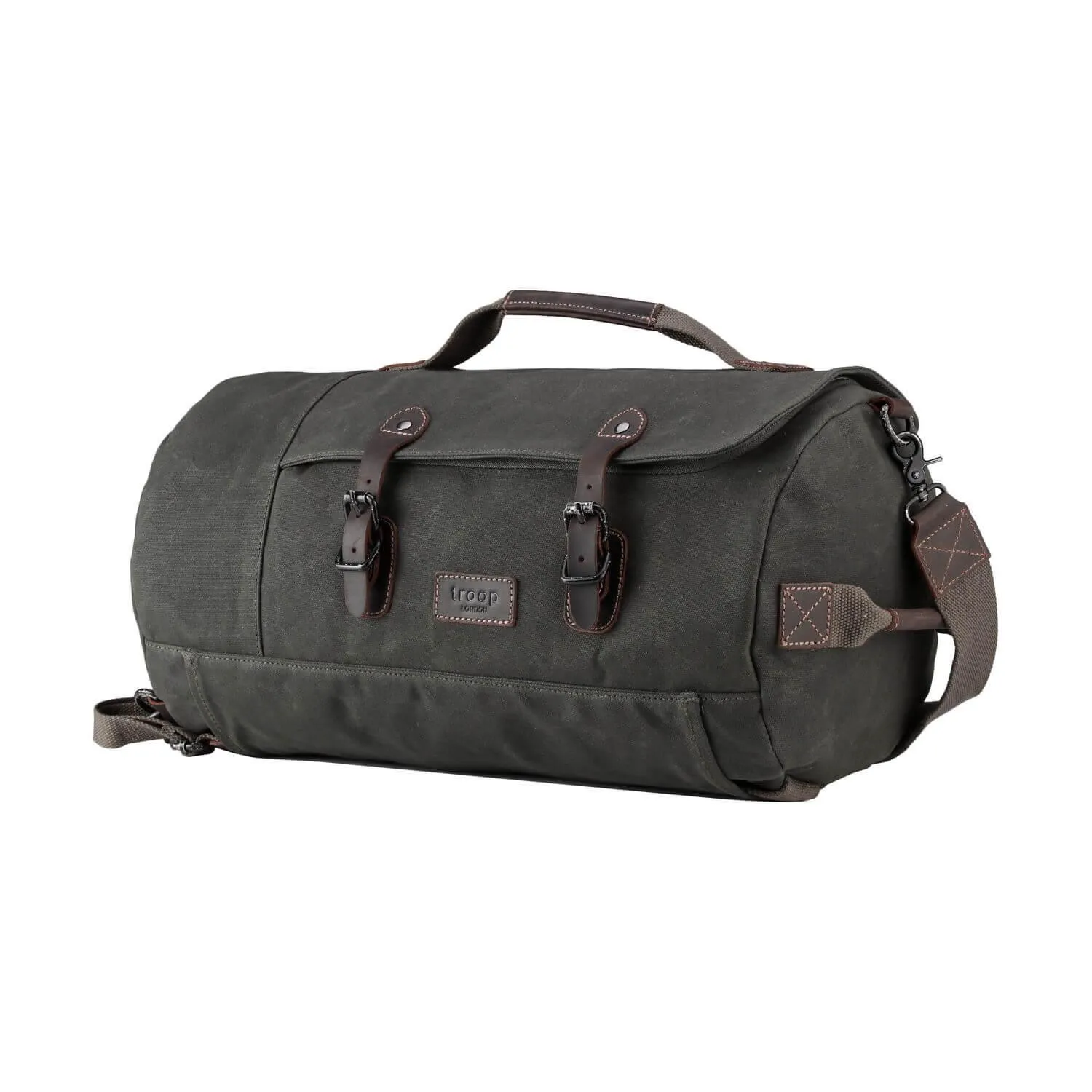 TRP0444 Troop London Heritage Canvas Duffel Backpack