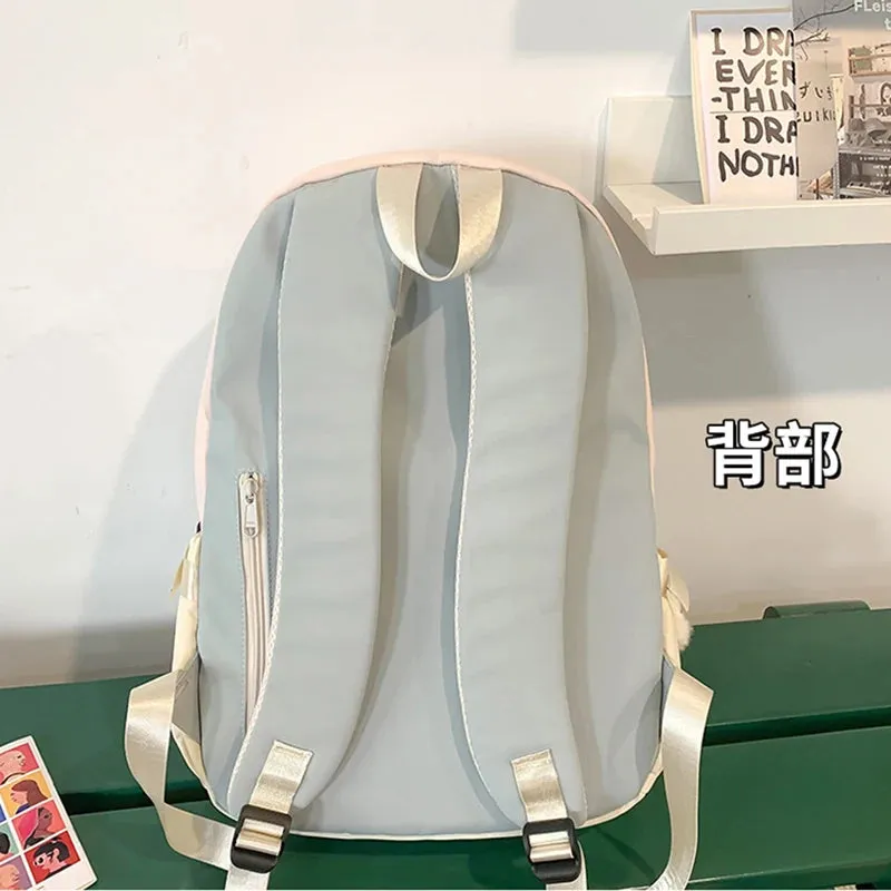 Uakiss Aesthetic Women Backpacks Harajuku Casual Nylon Outdoor Mochilas Para Mujer Vintage Subculture Students Commute Bag Female
