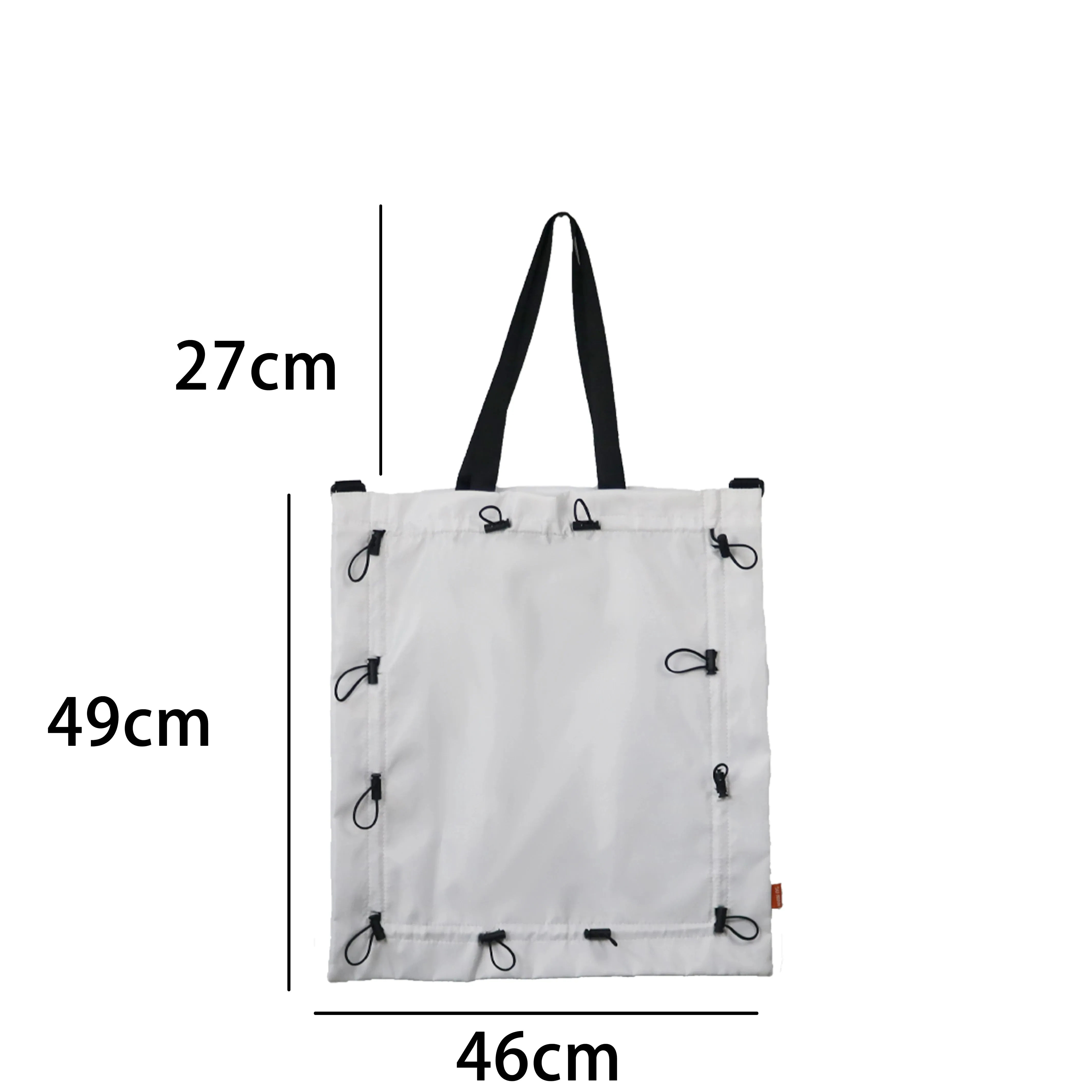 UAKISS  -   Ladies Drawstring Large Capacity Shoulder Messenger Bag Waterproof Solid Color Crossbody Bags Shopping Folding Casual New