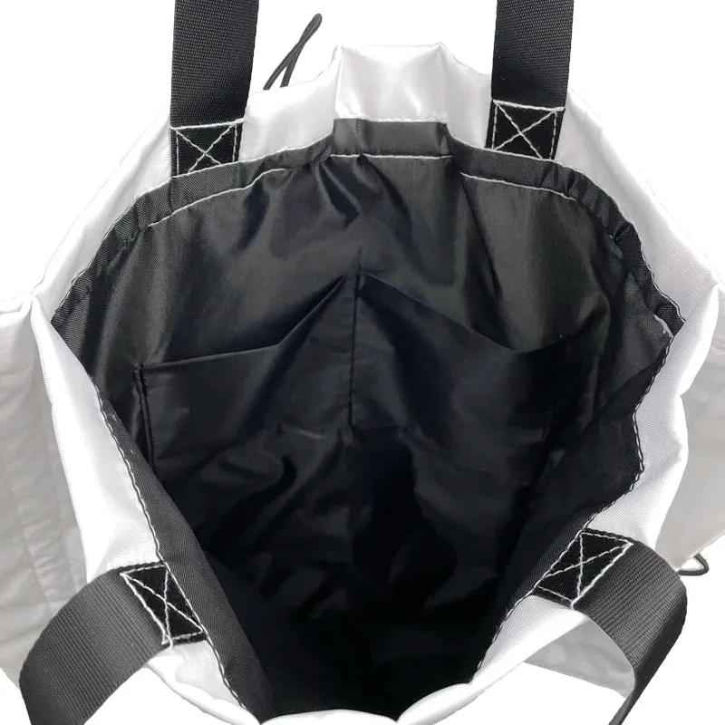 UAKISS  -   Ladies Drawstring Large Capacity Shoulder Messenger Bag Waterproof Solid Color Crossbody Bags Shopping Folding Casual New