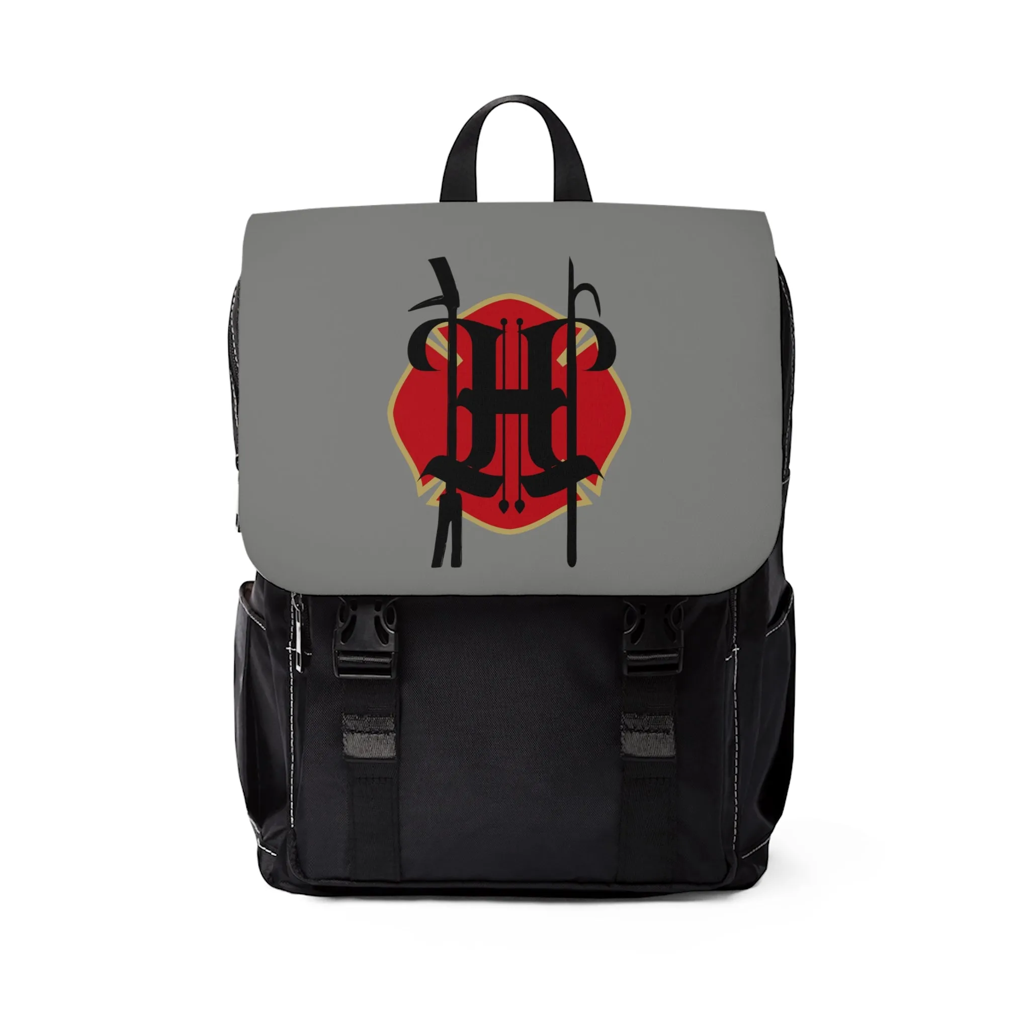 Unisex Shoulder Backpack - Halligans and Hookers Logo